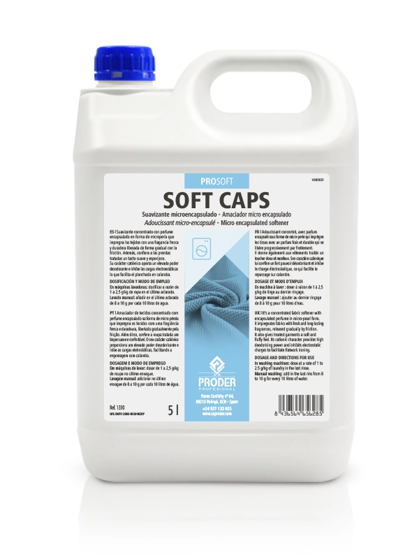 SOFT CAPS es un suavizan concentrado microencapsulado de la gama PROSOFT
