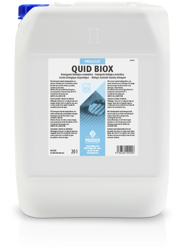producto detergente líquido QUID BIOX de la gama PROLIQUID