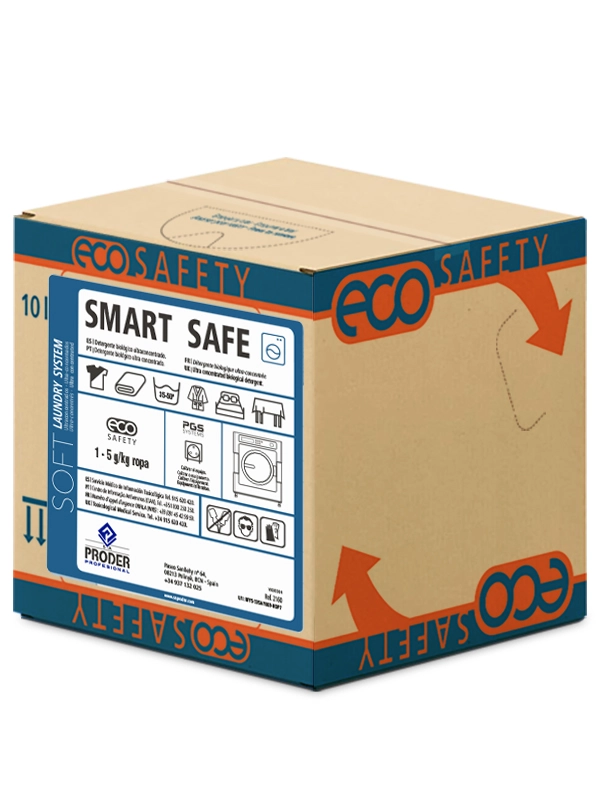 SMART SAFE es undetergente líquido en formato bag-in.box de la gama PROLIQUID
