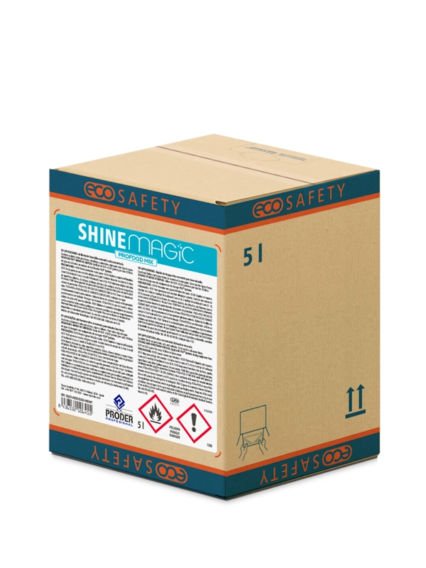 SHINE MAGIC es un Abrillantador lavavajillas automático ultraconcentrado bag-in-box.