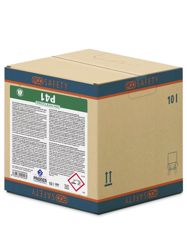 ECOSAFETY® P41 es un Limpiador multiusos con bioalcohol ultraconcentrado de la gama PROCLEAN MIX