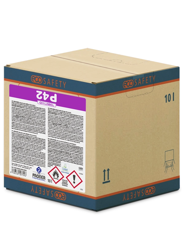 ECOSAFETY® QH LABEL P42 es un Detergente neutro multiusos ultraconcentrado de la gama PROCLEAN MIX